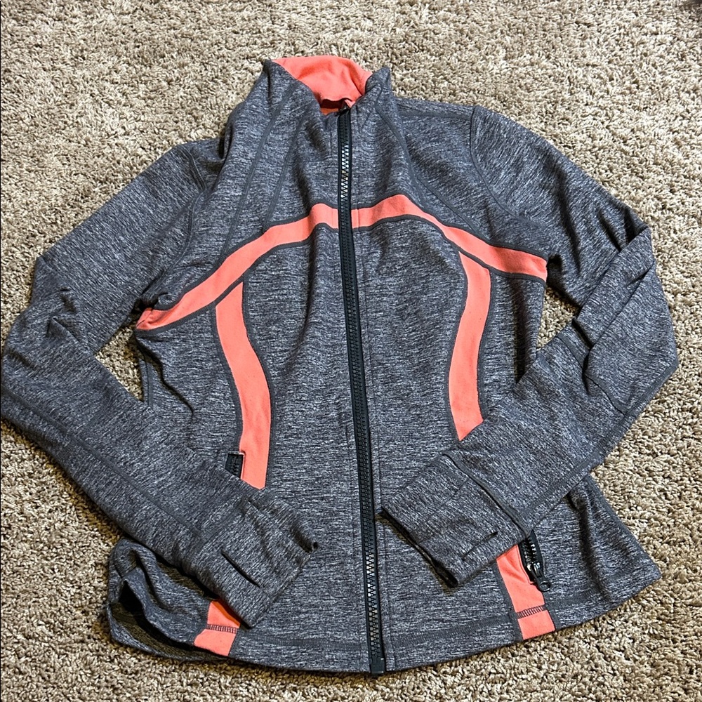 Lululemon Athletica Gray and Coral Ski Jacket